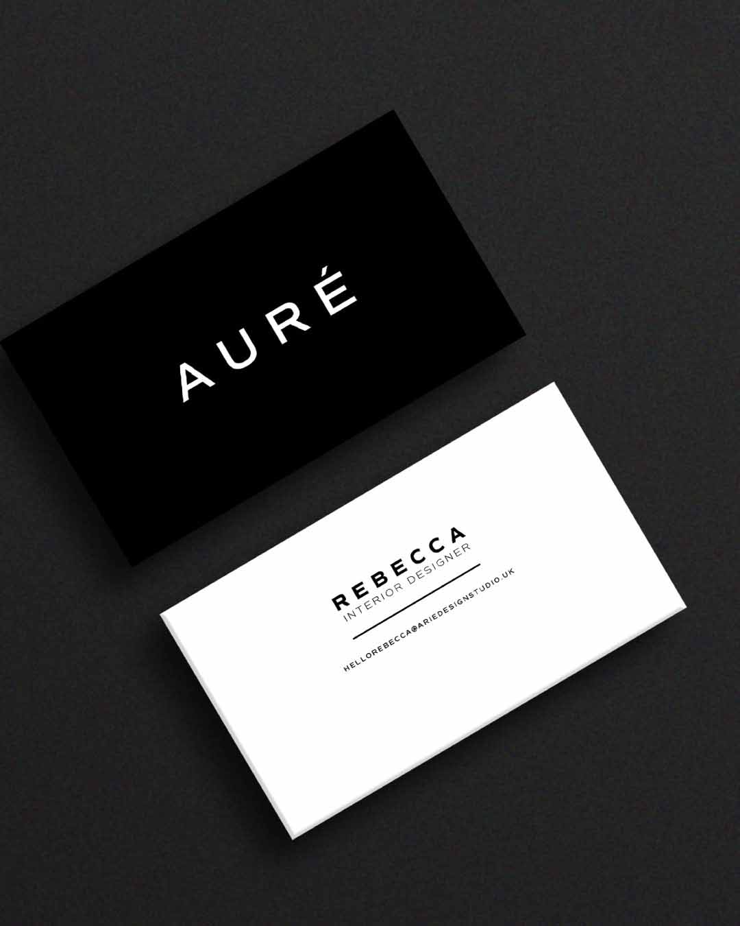 bigliettini da visita minimal per interior designer