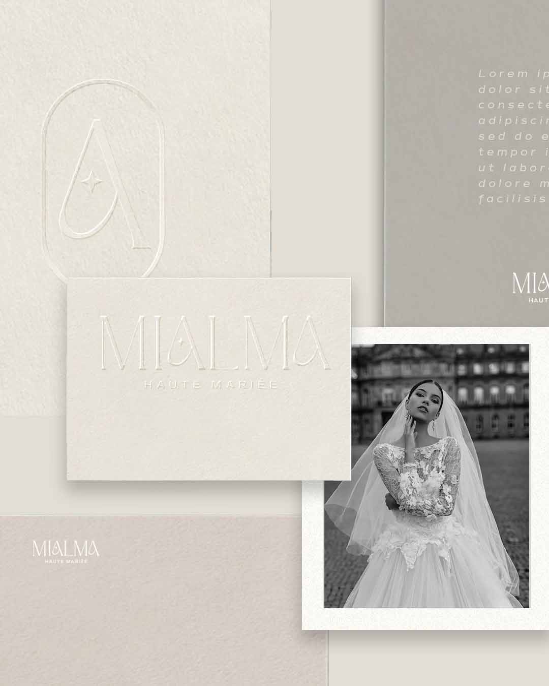 comunicazione logo e brand identity atelier abiti da sposa - agenzia Napoli